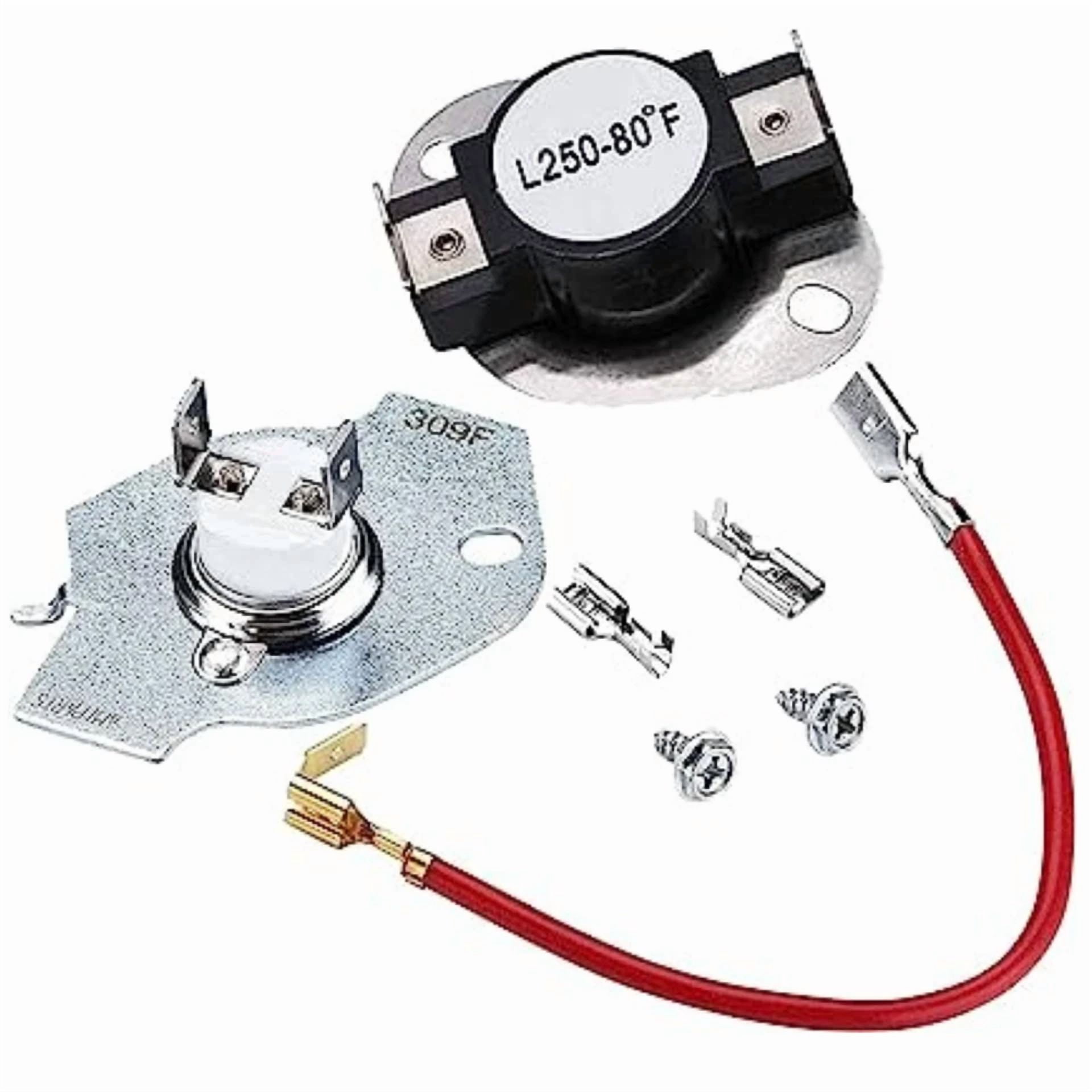 CRESTIN- 279816 & 3392519 Dryer Thermal Cut Out Kit &Fuse For Whirlpool, Sears, 2-Pack