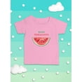 thumbnail image 3 of Buon Ferragosto Watercolor Melon T-Shirt Infant -Image by Shutterstock,  6 Months, 3 of 4
