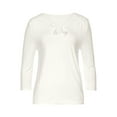 thumbnail image 4 of LASCANA Women's Crochet Lace 3/4 Sleeve Top Crochet Detail, 4 of 5