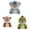 Blue & Green & Brown, variant on BINGLI Cute Dog Themed Stuffed Plush Toys, Husky Dog Plush Toy in Koala Outfit - Cute Stuffed Animal for Kids Birthday Christmas Gifts