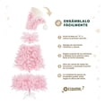 thumbnail image 3 of Árbol Navidad Pino Navideño Gorro de Santa Esquimal Rosa 1.5m + Esfera Escarchada, 3 of 6