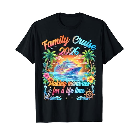 Family Cruise 2026 Making Memories Matching Group Cruising T-Shirt
