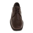 thumbnail image 5 of Josmo Boys Wingtip Oxford Lace Leather Dress Shoes, Brown, 11, 5 of 8