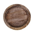 thumbnail image 4 of Bandeja portavelas, plato de madera para servir, centro de mesa, plato de postre redondo A, 4 of 9