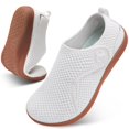 thumbnail image 1 of Zapatos Scurtain, puntera ancha, descalzo, de malla blanca para mujer, 1 of 7
