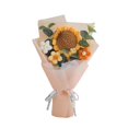 thumbnail image 4 of Flor de punto de ramo de crochet con bolsa de regalo tejida completa decoración del hogar flores preservadas de flores artificiales para el día de la amarillo, 4 of 8