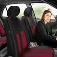 thumbnail image 3 of FH Group Universal Fit Seat Covers for SUV, Sedan, Van , Airbag Compatible, Split Bench Rear Seat - 7 Seaters Burgundy, 3 of 8