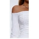 thumbnail image 3 of Vestido de Color Sólido para las Mujeres Fuera Del Hombro Manga Larga Plisado Bodycon sin Espalda Traje de Vacaciones, 3 of 5