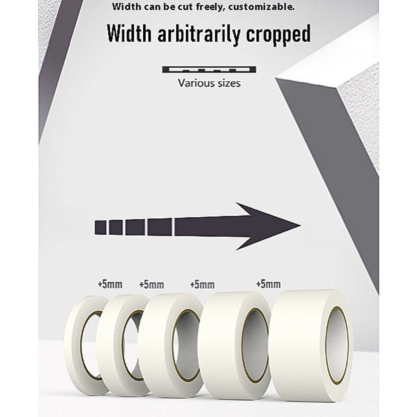Painter's Tape, Masking Tape for Multi-Purpose, Painting Projects, DIY Crafts, Easy Removal, Anti-UV