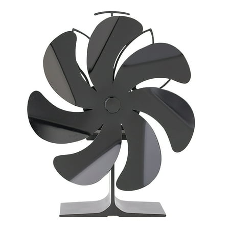 

Lacyie 7 Propeller Stove Fan Silent Efficient Heat Distribution Fan