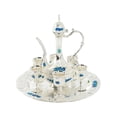 thumbnail image 1 of Juego de utensilios para beber vino perfecl dispensador de vino decorativo 6 tazas 1 bandeja de almacenamiento, 1 of 7