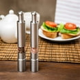 thumbnail image 4 of Snmubt Stainless Steel Thumb Push Pepper Spice Grinder Mill Muller Stick (Silver), 4 of 6