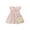 Pink, variant on Zwiiyzr Boho Baby Dress Toddler Girl Summer Out Lace Doll Collar Bow Sleeveless Floral with Hat for 1-4 Years Baby Clothes Pink