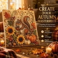 thumbnail image 2 of Autumn Pearl Painting Kit, Fall Diamond Art Pumpkins Bead Crafts Home Decor | For Adults DIY 3D Sparkling Sunflowers Animals Artwork with Frame Seasonal Wall Art Beginner DIY Party Gift(Birdhouse), 2 of 8
