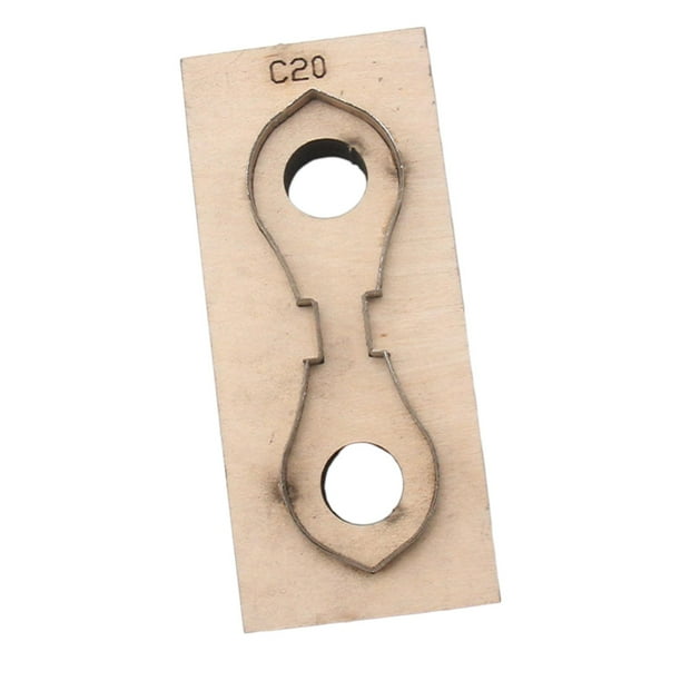 Troquel de corte para tirador de cremallera Plantilla de corte para tirador de cremallera Hoja de acero Troquel de tirador de cremallera Estilo D