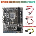 thumbnail image 2 of B250C Miner Motherboard+SATA 15Pin to 6Pin Cable+SATA Cable+Switch Cable 12 PCIE to USB3.0 GPU Slot, 2 of 5