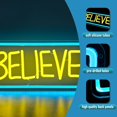 thumbnail image 3 of Letrero de neón Ted Believe Lasso para dormitorio, LED regulable, 3 of 7