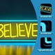thumbnail image 3 of Letrero de neón Ted Believe Lasso para dormitorio, LED regulable, 3 of 7
