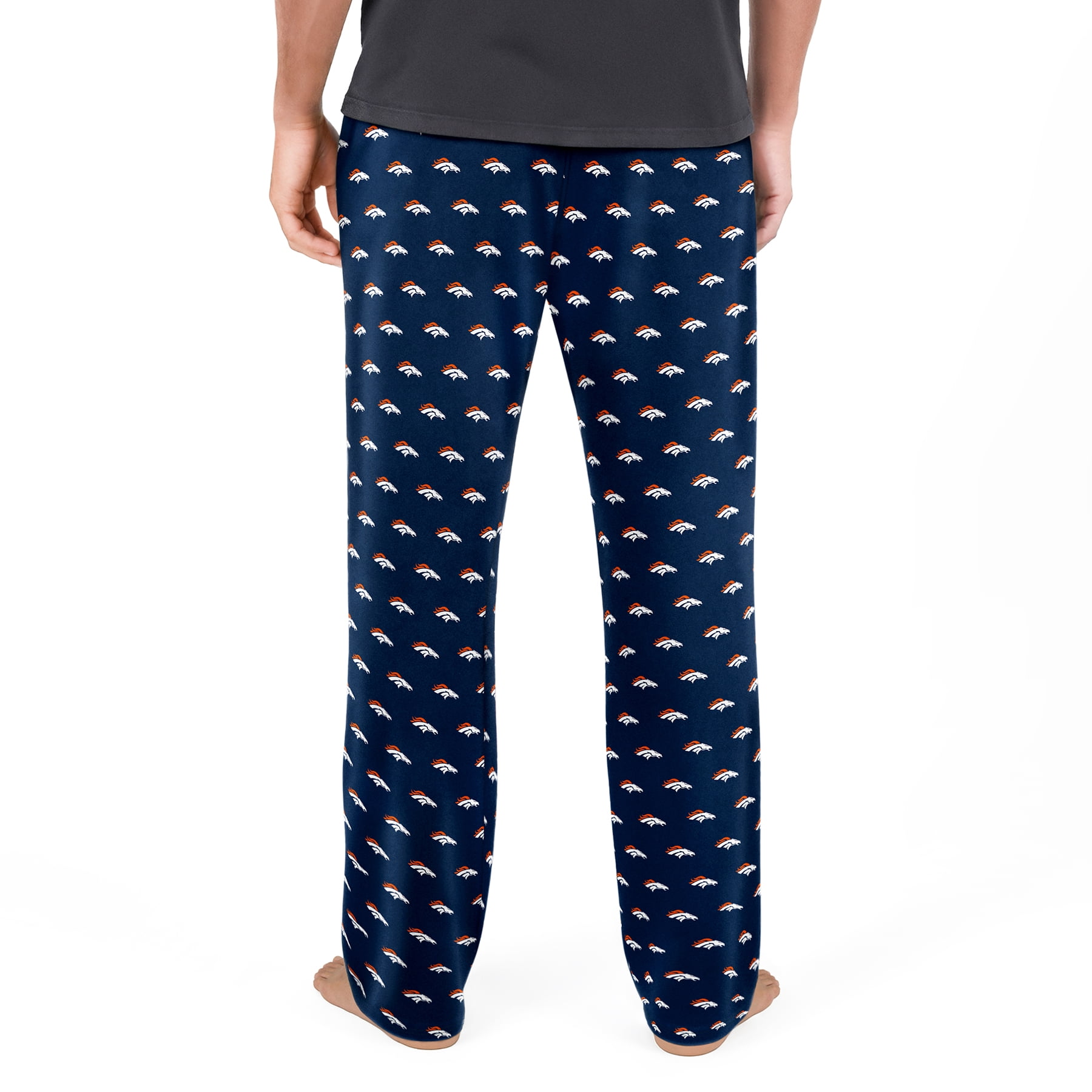 NFL Mens Denver Broncos All Over Print Pajama Pants