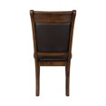 thumbnail image 2 of Topline Home Furnishings Chaises d'Appoint en Vinyl Marron Foncé<br>Vendu par deux, 2 of 7