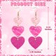 thumbnail image 2 of Pendientes FULLIVE en acrílico con forma de corazón rojo y rosa para San Valentín, 2 of 7