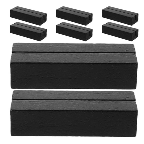 YUYUETIME 8Pcs Black Wooden Table Numbers Elegant Design for Wedding Events and Home Decor 11.8*0.98*0.71in