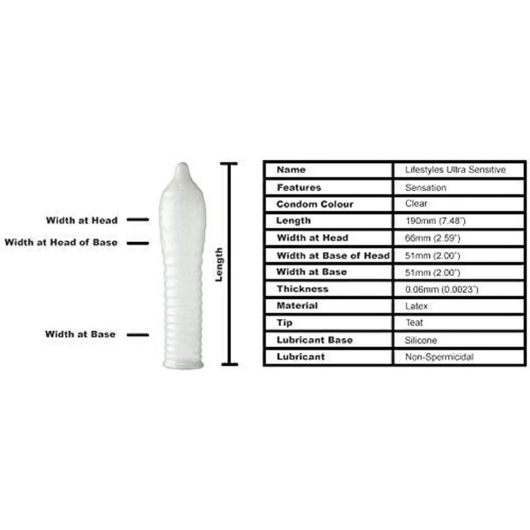 lifestyles lubricated condoms size Lifestyles Large Condoms
