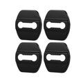 thumbnail image 1 of 4 Uds. Cubiertas de pestillos de cerradura de puerta de coche Protector de cerradura de puerta de acero inoxidable para Nissan Rogue 2008-2021 para Infiniti negro, 1 of 1