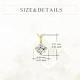thumbnail image 4 of YAFEINI 14K Solid Gold 1.0 CT Moissanite Diamond Necklace for Women 14K Real Gold Moissanite Necklace Jewelry Gifts for Women, 4 of 6