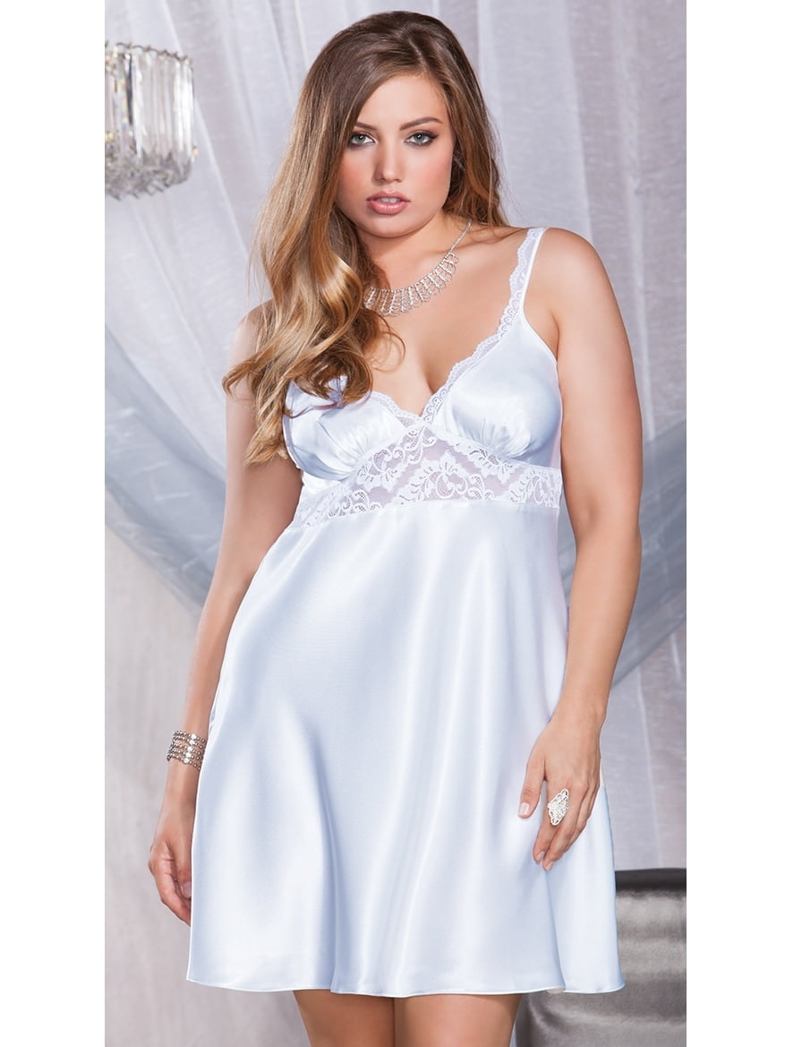 plus size satin