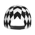 thumbnail image 4 of Baseball Cap, Black And White Diamonds Trucker Hats Women Dad Hat for Workouts - Baseball hat Adjustable Size, 4 of 7