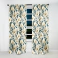 thumbnail image 2 of Designart "Beachy Blue Hydrangea Calm VII" Floral Curtain Panels, 2 of 6