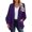Purple, variant on Ediodpoh Women Casual Solid Crochet Sweater Cardigan Loose Long Sleeve Pocket Long Coat Cardigan Sweaters for Women Green L