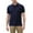 Navy, variant on Nnhblu Men Cotton Short Sleeve Turndown collar Button Blouses Black M