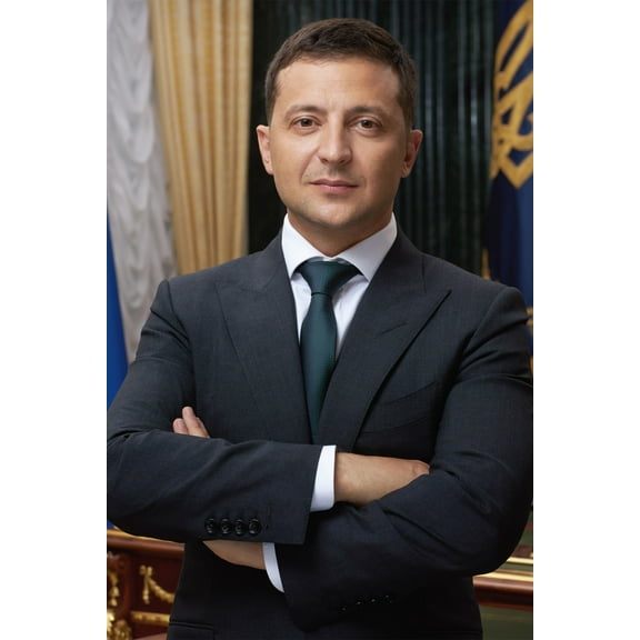 24x36 gallery poster, President Volodymyr Zelenskyy official portrait