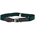 thumbnail image 3 of Kids Elastic Adjustable Belt with Leather Closure - Hunter Green, 3 of 4