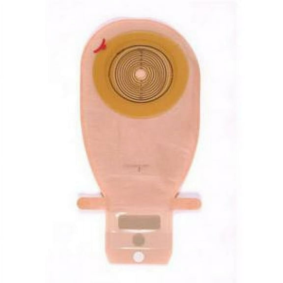 Assura EasiClose Ostomy Pouch, One-Piece System, 11.5 Inch Length, 3/8 to 2-3/4 Inch Stoma, Drainable, Opaque, 10 Count