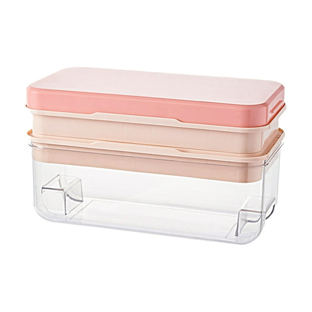 TIELUTT Convenient Ice Tray Ice Maker Ice Tray Accessories Ice Tray Maker Square Ice Ice Tray Ice Maker Ice Tray with Silicone Freezer Cups Soup Tray Silicone Freezer Containers Decorative Ice Cubes