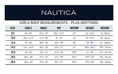 Nautica Girls' School Uniform Stretch Interlock Jegging 
