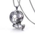thumbnail image 1 of Balón de fútbol con dije para zapato, regalo para fanáticos de los deportes para el collar deportivo de la Copa del Mundo para hombres y niños, 1 of 5