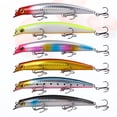 thumbnail image 3 of 6 cebos artificiales de 12,5 cm para escalada en olas, señuelos de superficie, suministros de pesca para agua dulce y salada., 3 of 7