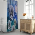 thumbnail image 2 of Extra Long Shower Curtain72x84 inch Length Rustic Farmhouse Shower Curtain,Floral Shower Curtains Sets for Bathroom Waterproof Fabric Bath Curtain with 12 Hooks 72x72in, 2 of 6