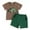 Green, variant on UAYOTSE Toddler Baby Boy Clothes Summer Fish Print Short Sleeve T Shirt Pockets Shorts Set 2 Piece Casual Outfits boy size 24 months under $10(18-24 Months,Khaki)