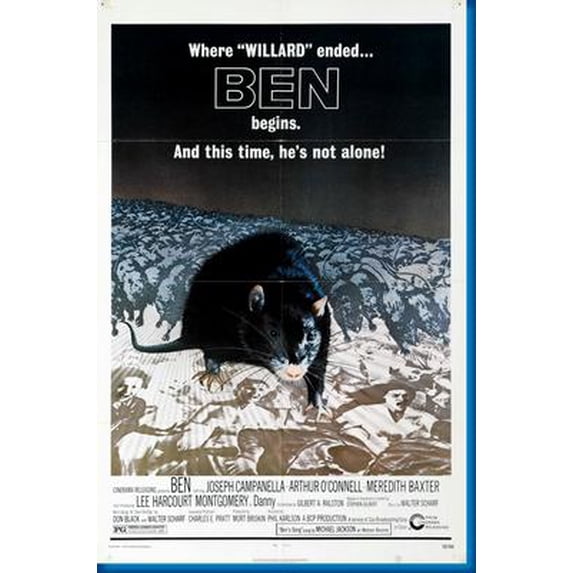 Ben Movie Poster Reprint 27inx40in for any room 27x40 Multi-Color ...