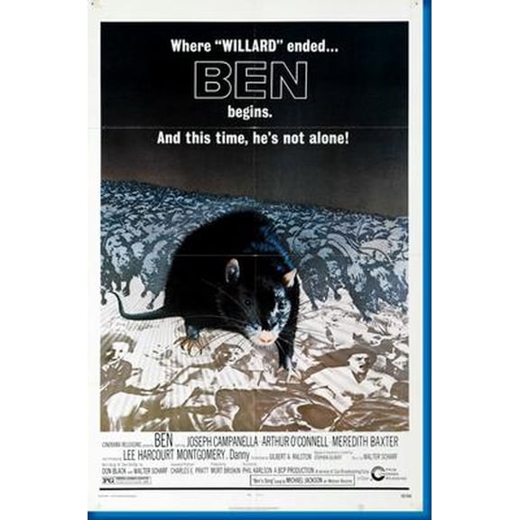 Ben Movie Poster Reprint 27inx40in for any room 27x40 Multi-Color Square Adults Poster Time