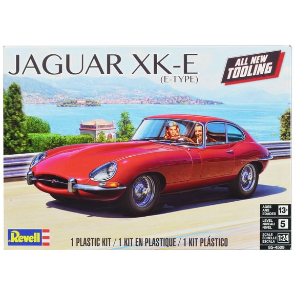 Level 5 Model Kit Jaguar XK-E (E-Type) 1/24 Scale Model by Revell
