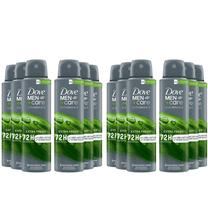 Pack of 12 Dove Men Care Extra Fresh Dry Spray Antiperspirant, 72-Hour Protection, 3.8 oz