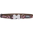 thumbnail image 1 of Red Dingo DC-S1-BR-LG Dog Collar Design Pink Dots on Brown- Large, 1 of 1