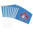 thumbnail image 1 of Drapeau de Mode Toronto Baseball Double Face à Main 5,5x8,2 Po, Polyester avec Mât en Plastique Mcp730, 1 of 7
