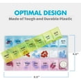 thumbnail image 6 of MEDca Weekly Medicine Organizer – 2 Pack Pill Case for Vitamins & Meds, 6 of 10